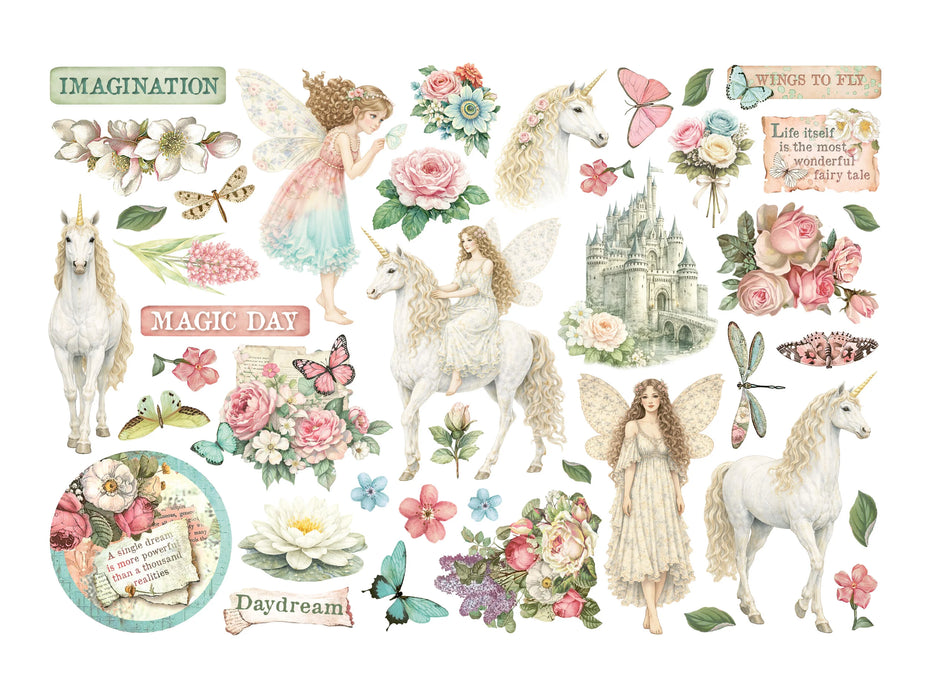 Stamperia Wonderland - Adhesive Ephemera