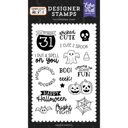 Echo Park Monster Mash - 2 Cute 2 Spook Stamps