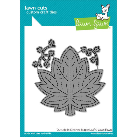 Lawn Fawn Craft Die - Outside In Stitched Maple Leaf