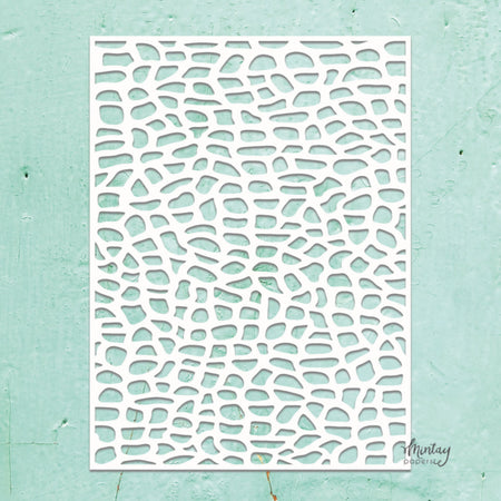Mintay Papers 6x8 Stencil - Stone Wall