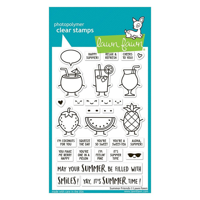 Lawn Fawn Clear Stamps - Summer Friends