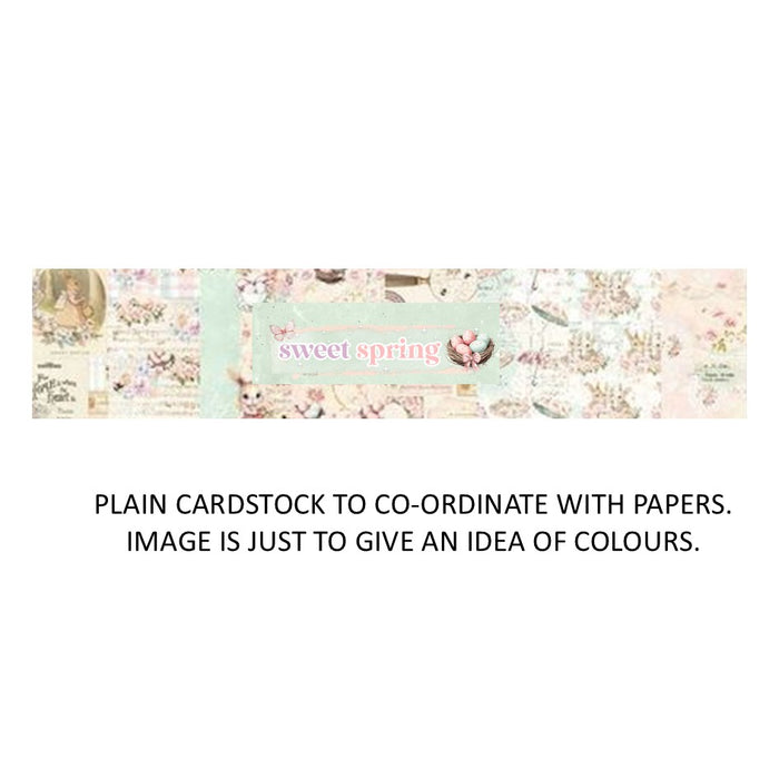 Prima Sweet Spring - Bazzill Plain Matchmaker Pack