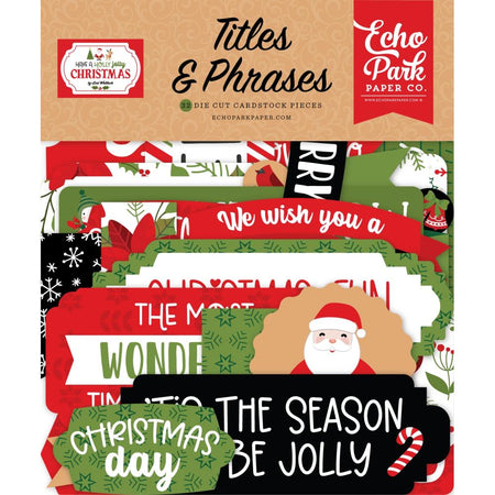 Echo Park Have A Holly Jolly Christmas - Ephemera Titles & Phrases