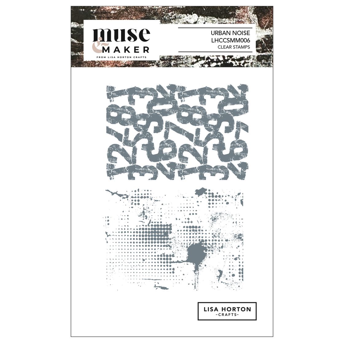 Lisa Horton Crafts Muse & Maker Clear Stamps - Urban Noise