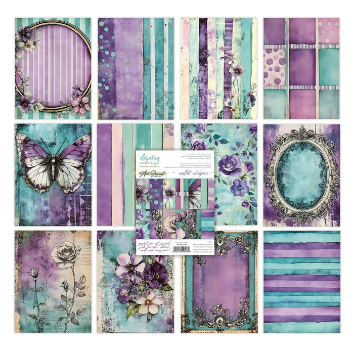 Mintay Papers Art Journal 6x8 Paper Pad - Violet Whispers
