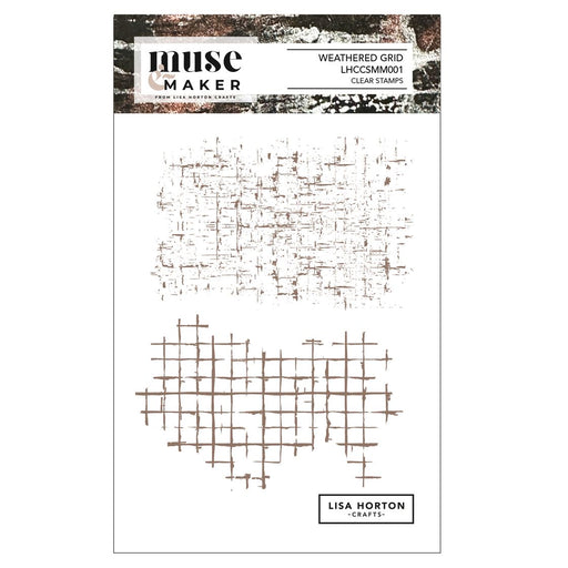 Lisa Horton Crafts Muse & Maker Clear Stamps - Weathered Grid