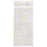 American Crafts Vicki Boutin Where To Next - Foil Chipboard Letter Thickers