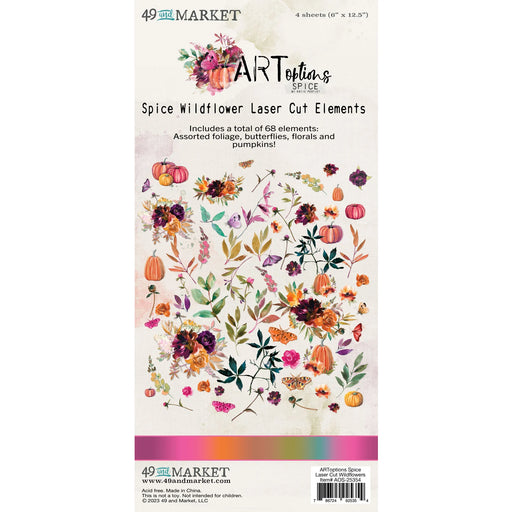 49 & Market ARToptions Spice - Laser Cut Elements Wildflowers