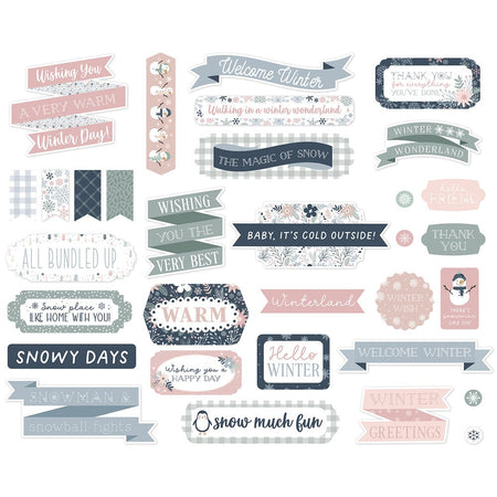 Echo Park Winterland - Ephemera Titles & Phrases