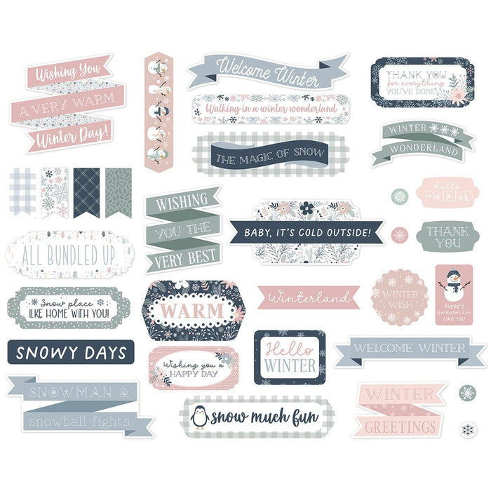 Echo Park Winterland - Ephemera Titles & Phrases