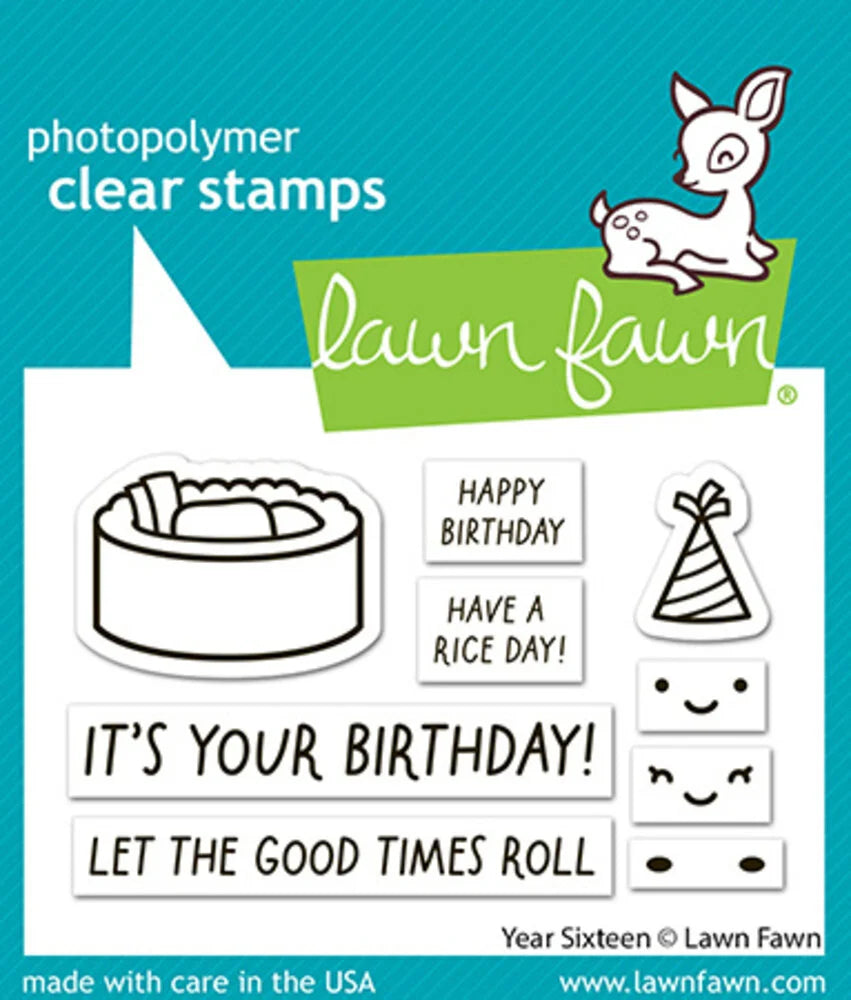 Lawn Fawn Clear Stamps - Year Sixteen
