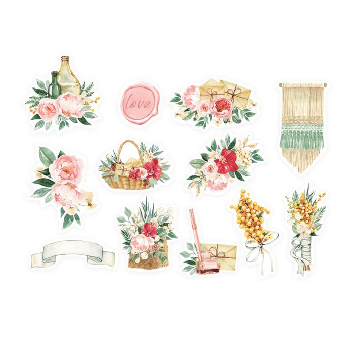 P13 Flowerish - Ephemera Bits and Pieces