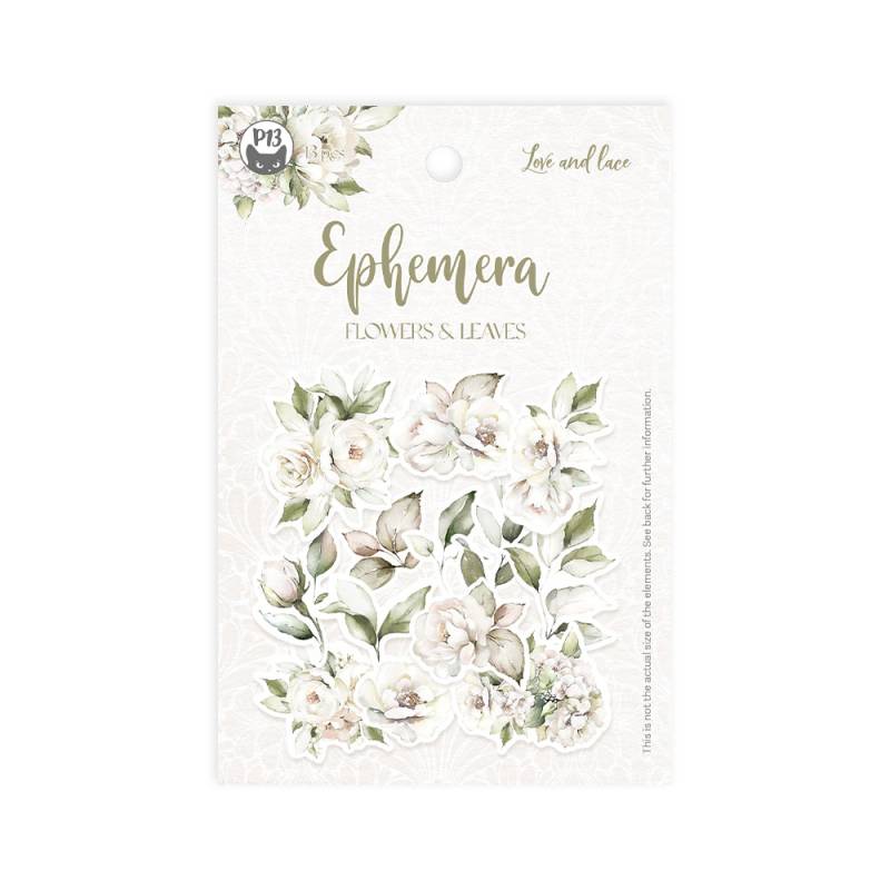 P13 Love And Lace - Ephemera Flowers & Leaves