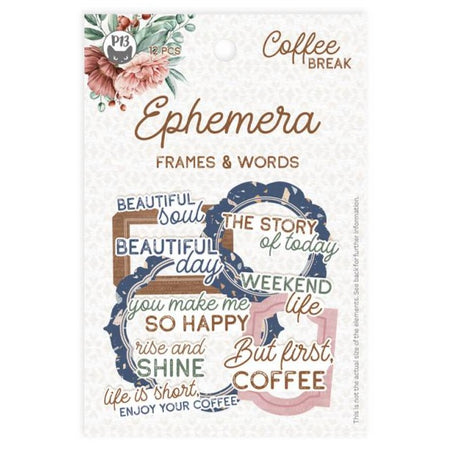 P13 Coffee Break - Ephemera Frames & Words