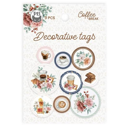 P13 Coffee Break - Decorative Tag Set #1