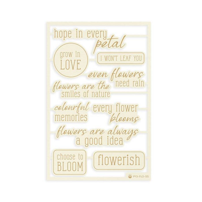 P13 Flowerish - Chipboard Embellishments #6