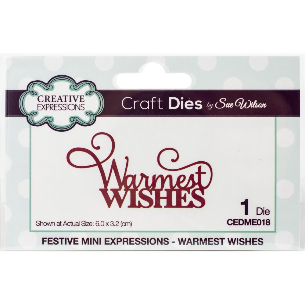 Creative Expressions Festive Mini Expressions Die - Warmest Wishes