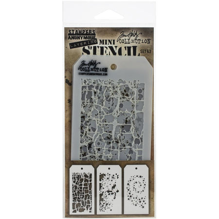 Tim Holtz Mini Layering Stencil - Set 43