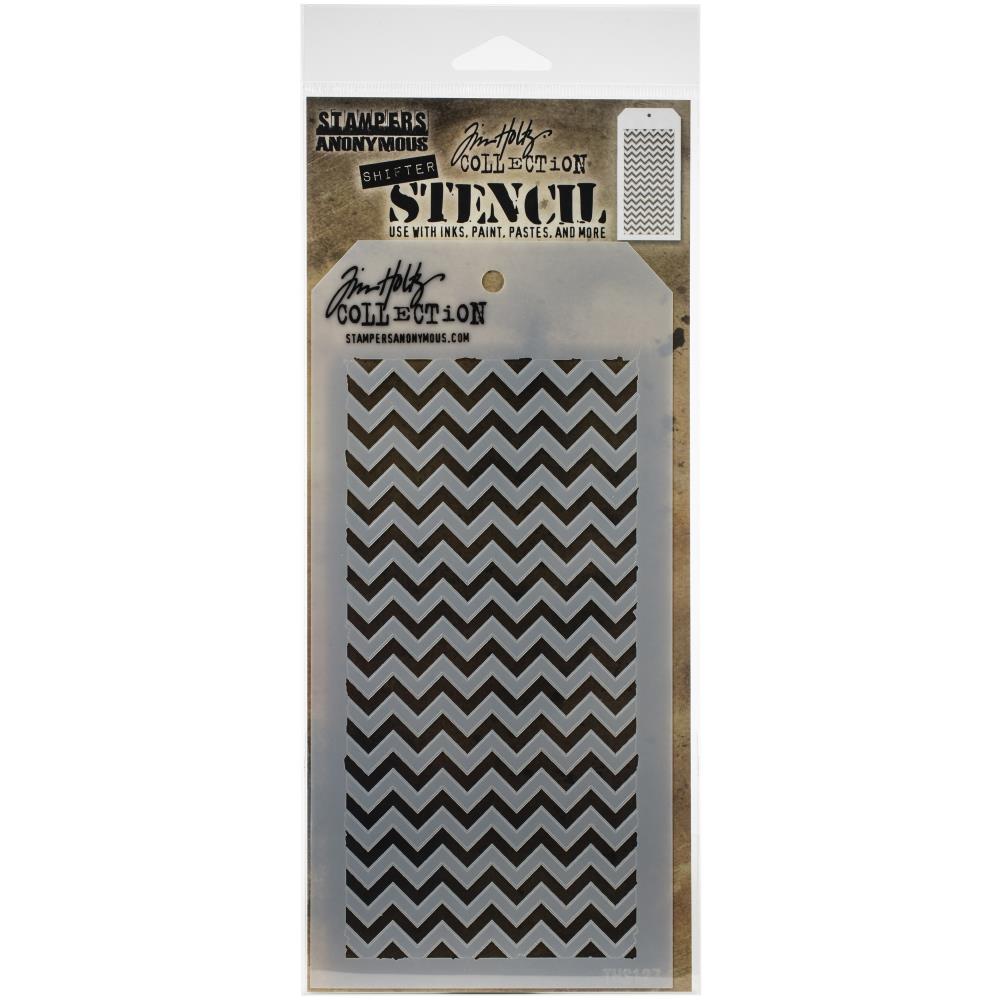 Tim Holtz Layering Stencil - Shifter Chevron