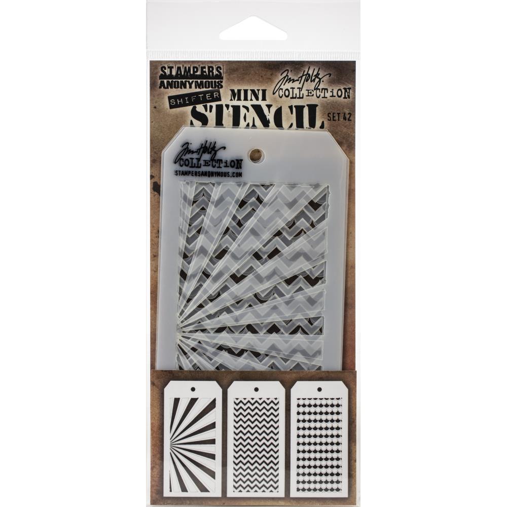 Tim Holtz Mini Layering Stencil - Set 42