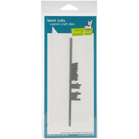 Lawn Fawn Craft Die - Let It Snow Line Border