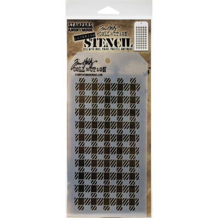 Tim Holtz Layering Stencil - Gingham