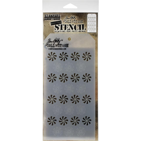 Tim Holtz Layering Stencil - Shifter Peppermint