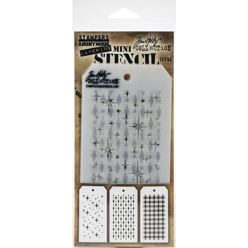 Tim Holtz Mini Layering Stencil - Set 44