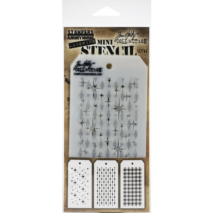 Tim Holtz Mini Layering Stencil - Set 44