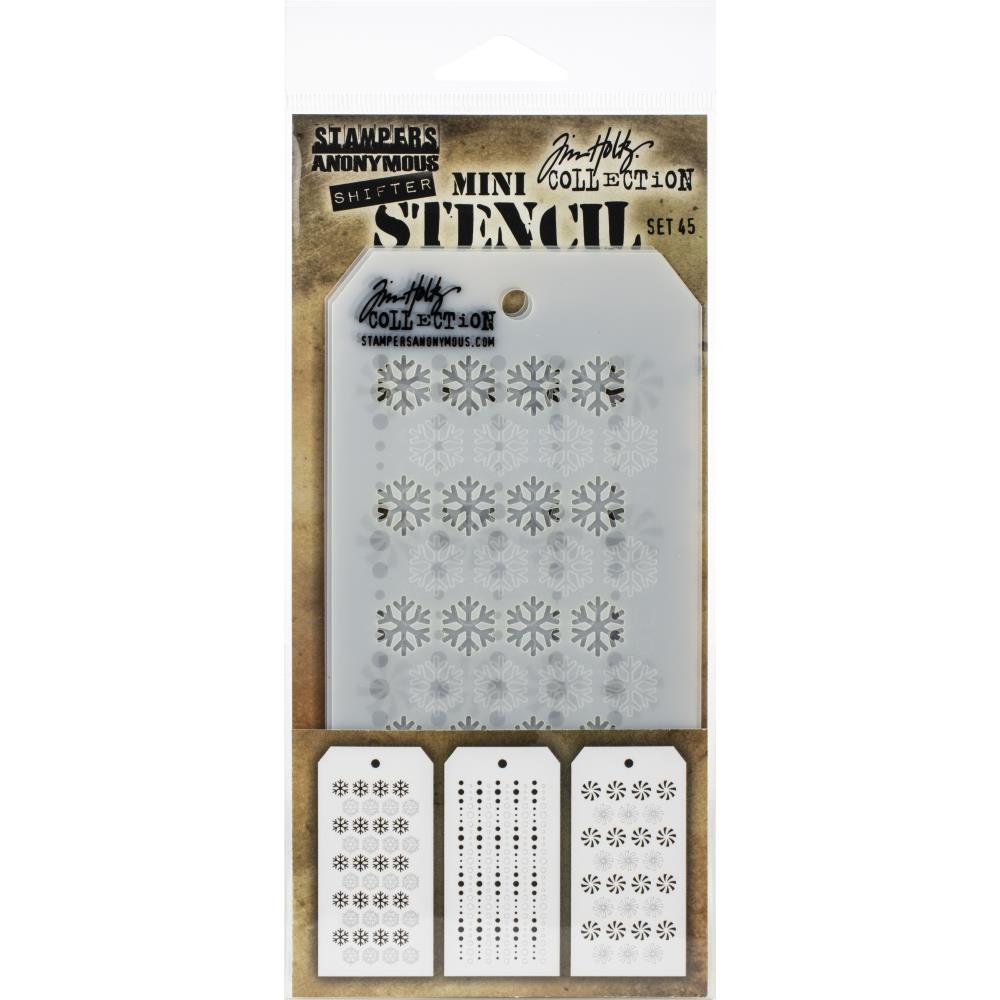 Tim Holtz Mini Layering Stencil - Set 45