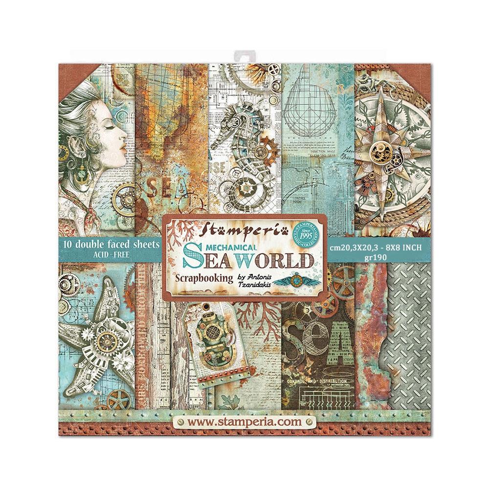 Stamperia Sea World - 8x8 Paper Pack