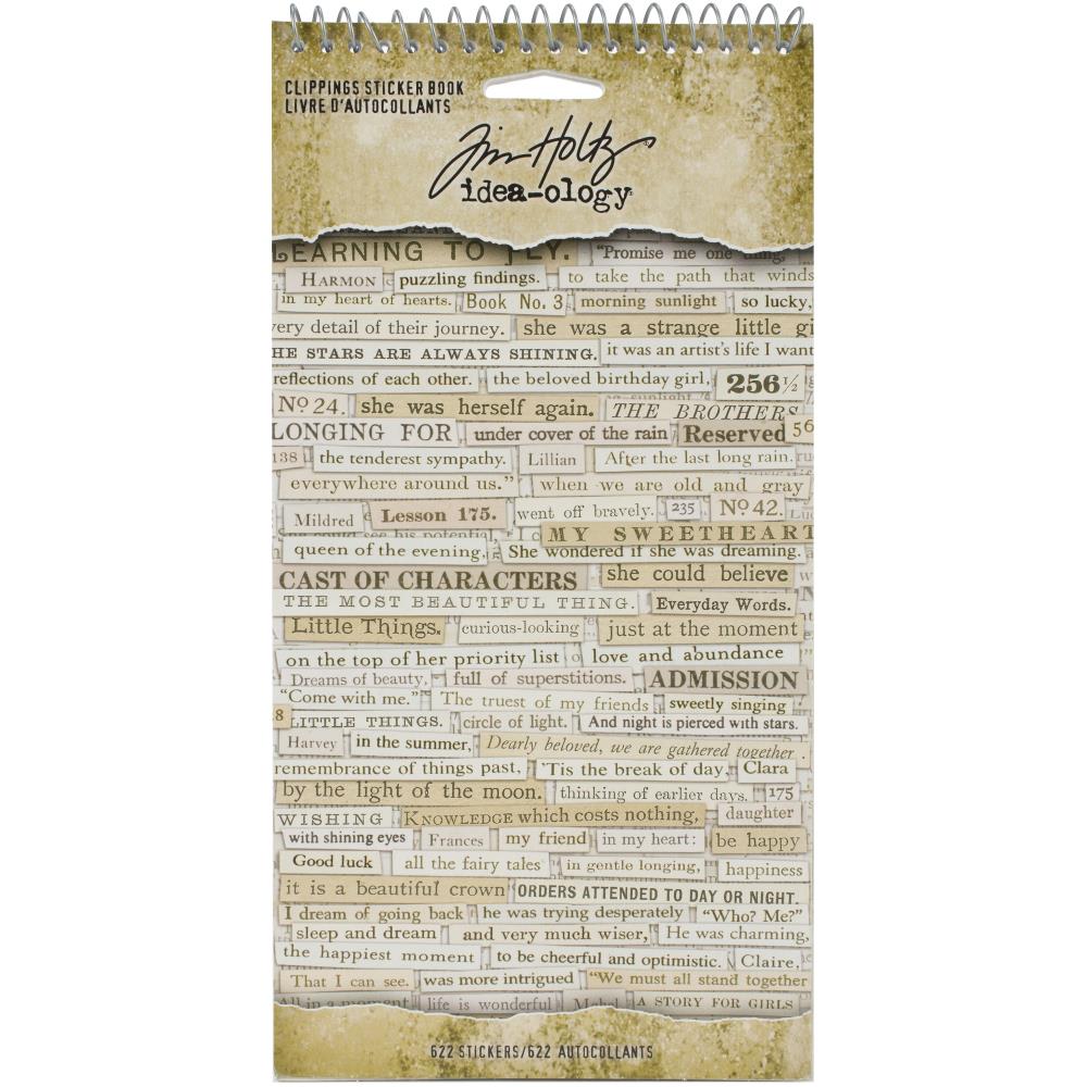 Tim Holtz Idea-Ology - Clippings Stickers 622 pieces