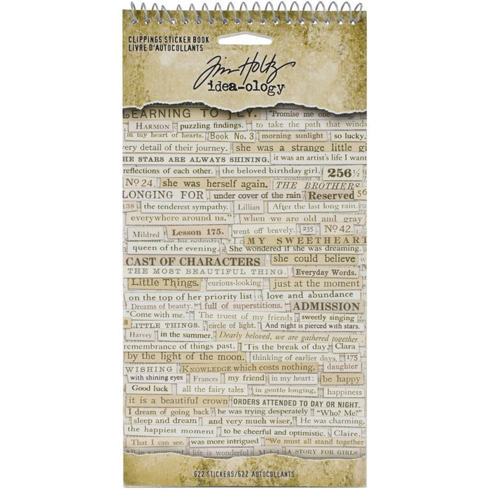 Tim Holtz Idea-Ology - Clippings Stickers 622 pieces