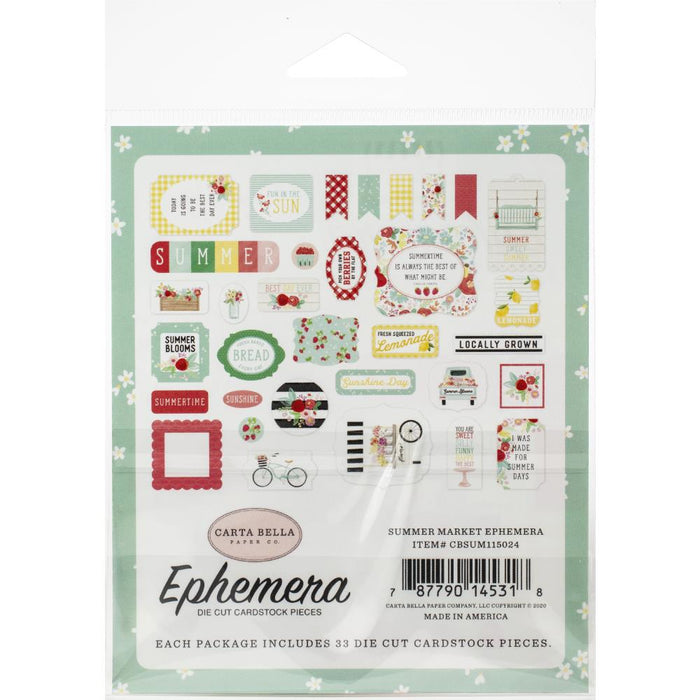 Carta Bella Summer Market - Ephemera Icons