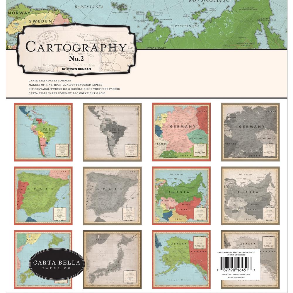 Carta Bella Cartography No. 2 - Collection Kit