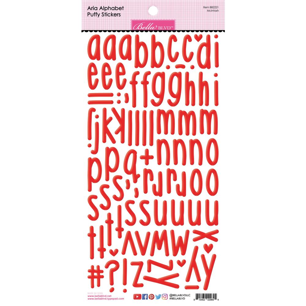 Bella Blvd Aria Puffy Alphabet Stickers - McIntosh