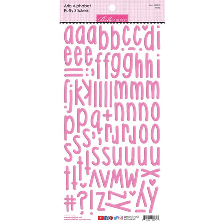 Bella Blvd Aria Puffy Alphabet Stickers - Peep