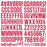Simple Stories Color Vibe Foam Alpha Stickers - Red
