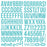 Simple Stories Color Vibe Foam Alpha Stickers - Teal