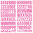 Simple Stories Color Vibe Foam Alpha Stickers - Pink