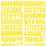 Simple Stories Color Vibe Foam Alpha Stickers - Yellow