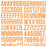 Simple Stories Color Vibe Foam Alpha Stickers - Orange