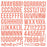 Simple Stories Color Vibe Foam Alpha Stickers - Coral