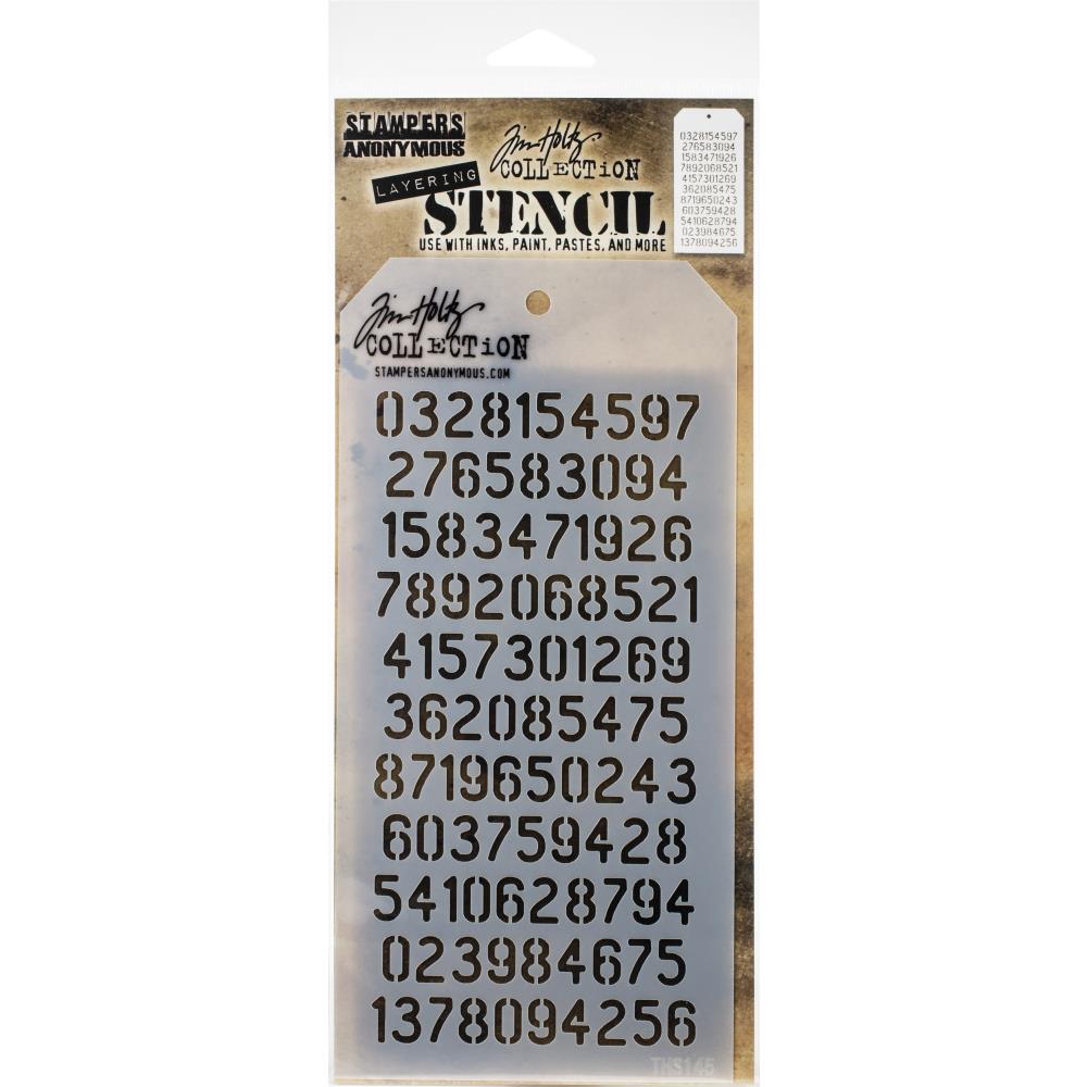 Tim Holtz Layering Stencil - Digits