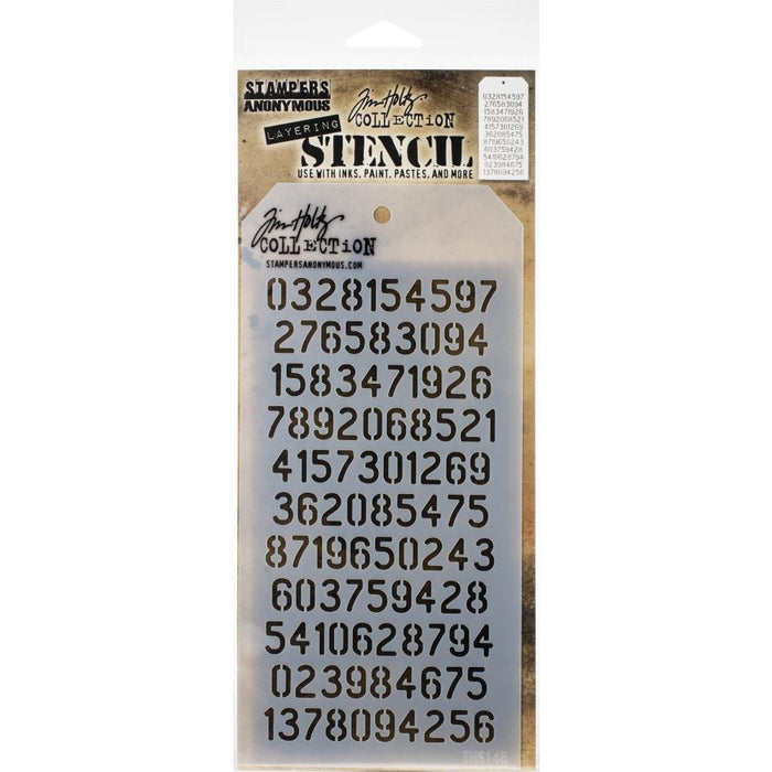 Tim Holtz Layering Stencil - Digits