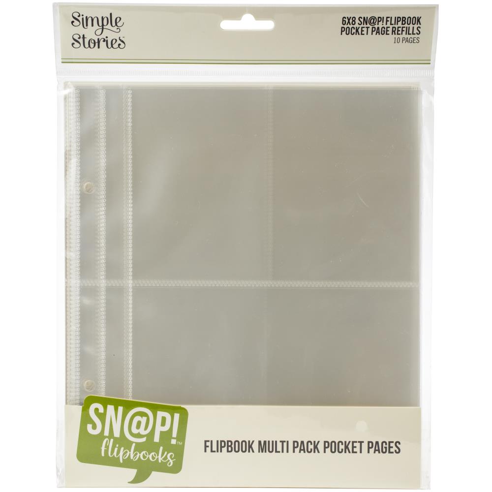 Simple Stories Sn@p! - 6x8" Flipbook Pocket Pages - 6x8" Multipack Refils