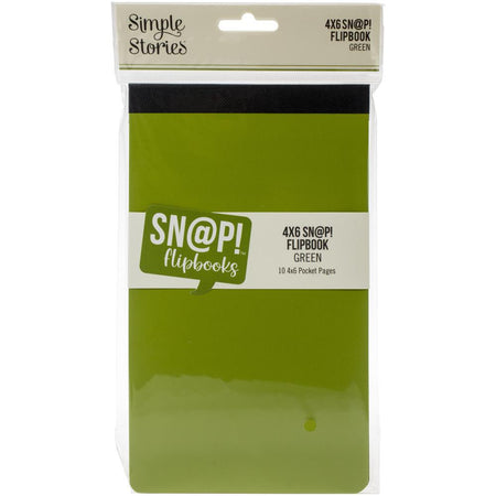 Simple Stories Sn@p! Flipbook 4x6 - Green
