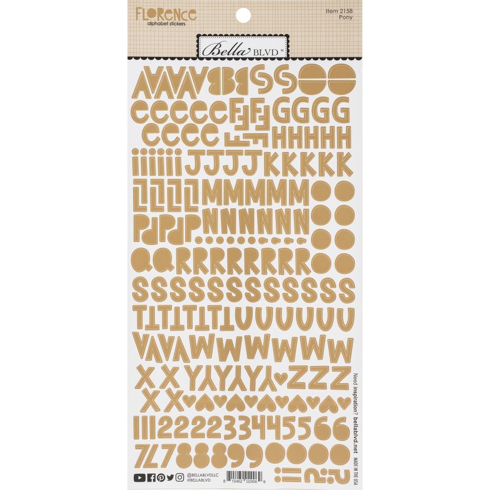 Bella Blvd Florence Alphabet Stickers - Pony