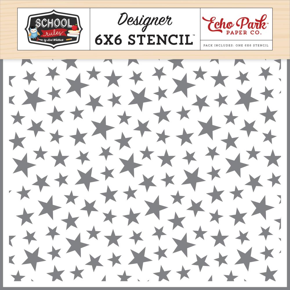 Echo Park School Rules - Star Student Stencil