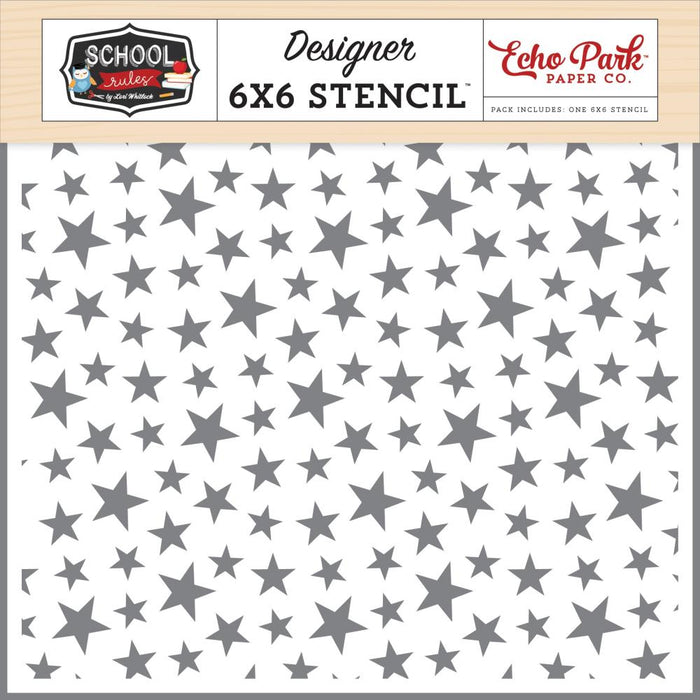 Echo Park School Rules - Star Student Stencil